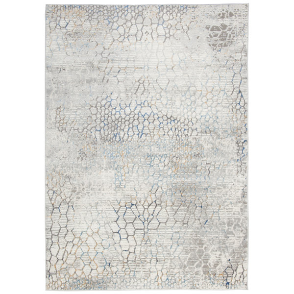 Borough Wharf Dilkon Flatweave Grey/Beige Rug Wayfair.co.uk